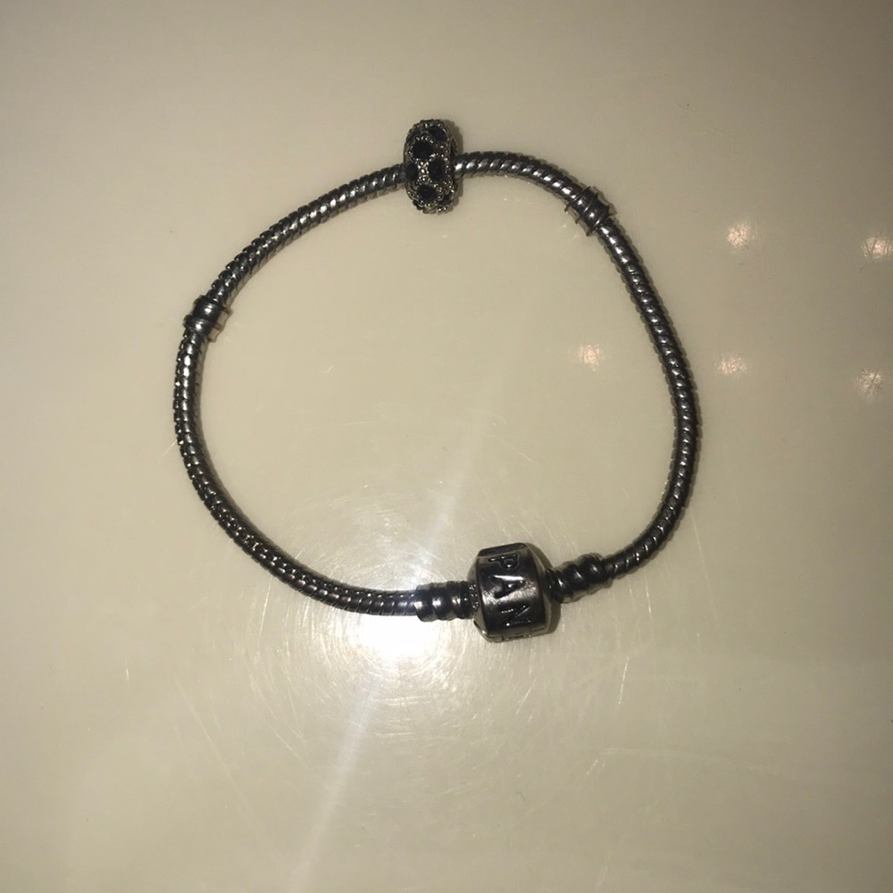 pandora bracelet and charms!!